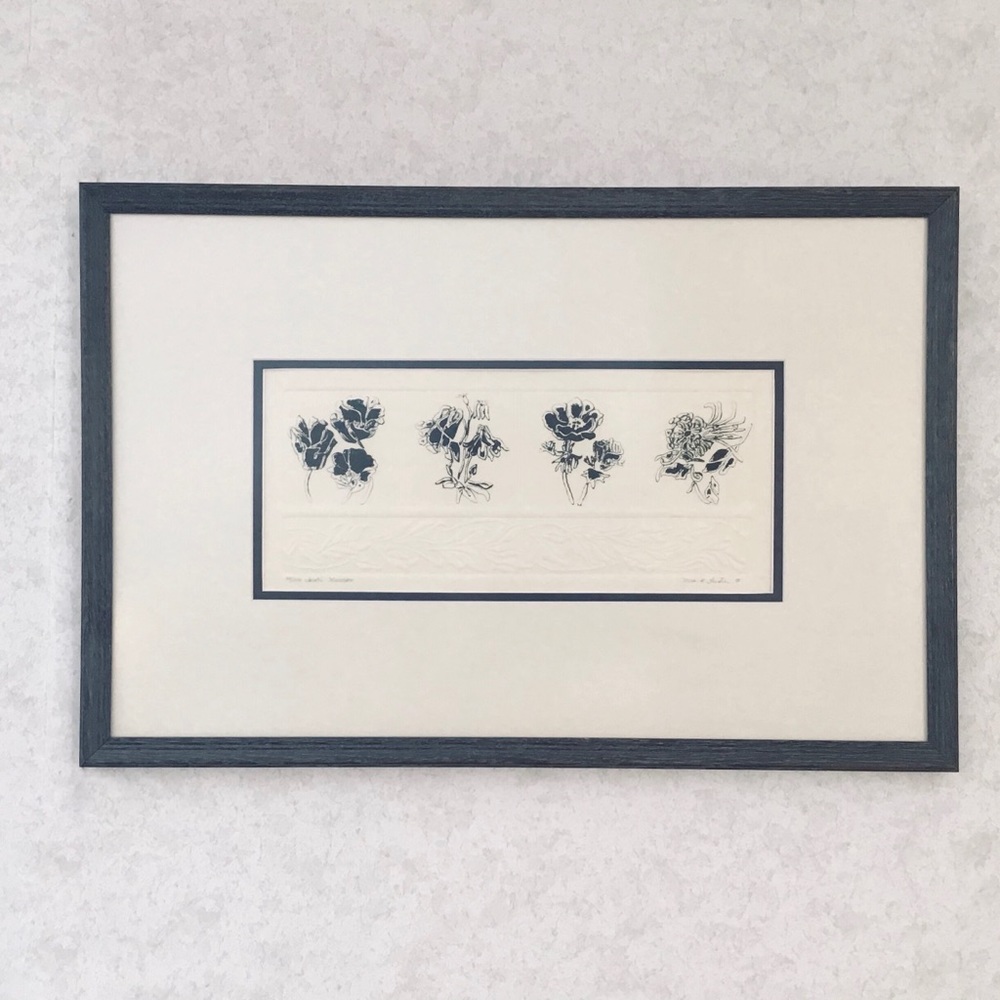 Nora K Fischer Embossed Print 'Jardin Nouveau' - Picture 1 of 8